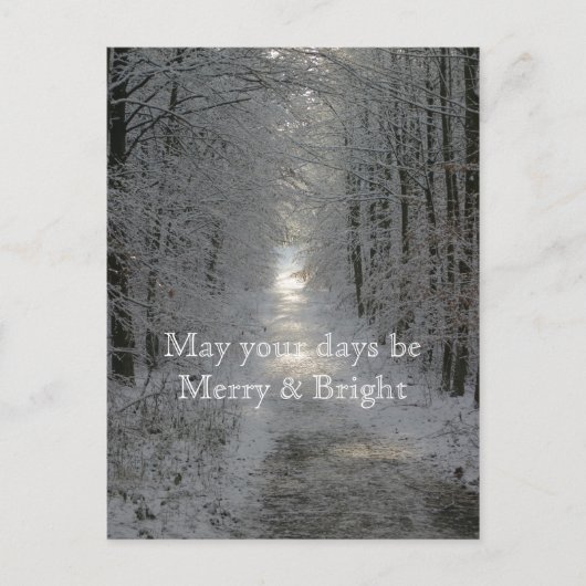 あなたの日が明メリーるい休日でありますように シーズンポストカード (正面)