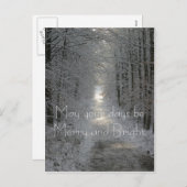 あなたの日が明メリーるい休日でありますように シーズンポストカード (正面/裏面)