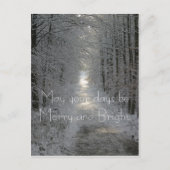 あなたの日が明メリーるい休日でありますように シーズンポストカード (正面)