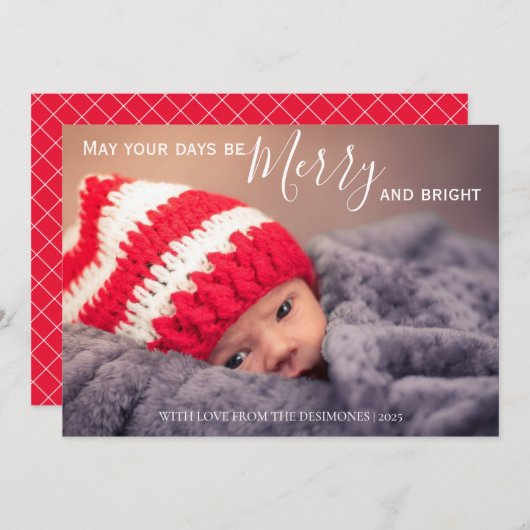 あなたの日が明メリーるい写真でありますように シーズンカード (正面/裏面)