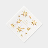 あなたの日が明メリーるい金ゴールド星でありますように 箔ナプキン (右)