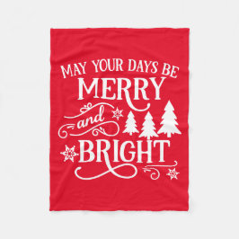 あなたの日が明メリーるく フリースブランケット