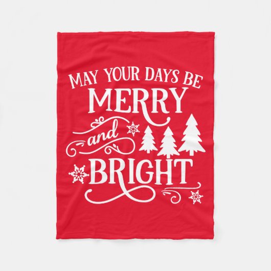 あなたの日が明メリーるく フリースブランケット (正面)