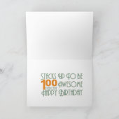 あなたの日が誕生日になることを願素晴らしう カード (内部)