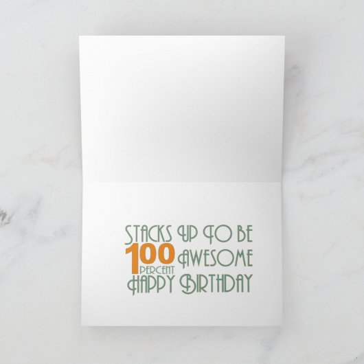 あなたの日が誕生日になることを願素晴らしう カード (内部)