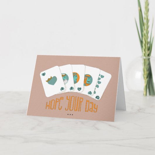 あなたの日が誕生日になることを願素晴らしう カード (正面)