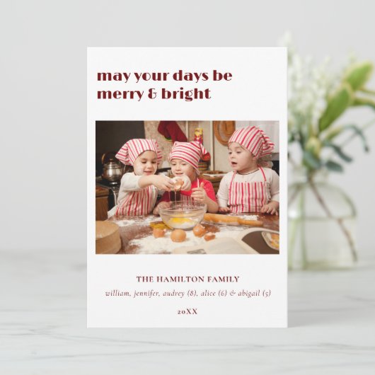 あなたの日が&明るいメリークリスマスカードになること 招待状 (スタンド正面)