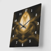 あなたの日をつけて下さい スクエア壁時計 (傾斜)