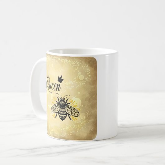 あなたの日を支配するクイーンビーコーヒーマグ コーヒーマグカップ (正面左)