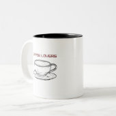 あなたの日を燃やす：コーヒーインスパイアThat ツートーンマグカップ (正面左)