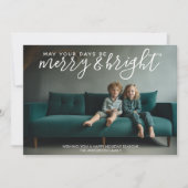 あなたの日メリーが&明るい – 水平方向の写真 シーズンカード (正面)