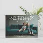 あなたの日メリーが&明るい – 水平方向の写真 シーズンカード (スタンド正面)