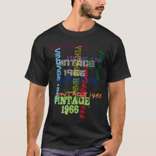 あなたの日付のタイポグラフィの誕生日を加えて下さい Tシャツ
