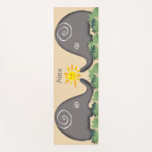 あなたの日曜日の一流の挨拶詩的な螺線形象 ヨガマット (正面)