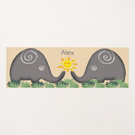 あなたの日曜日の一流の挨拶詩的な螺線形象 ヨガマット