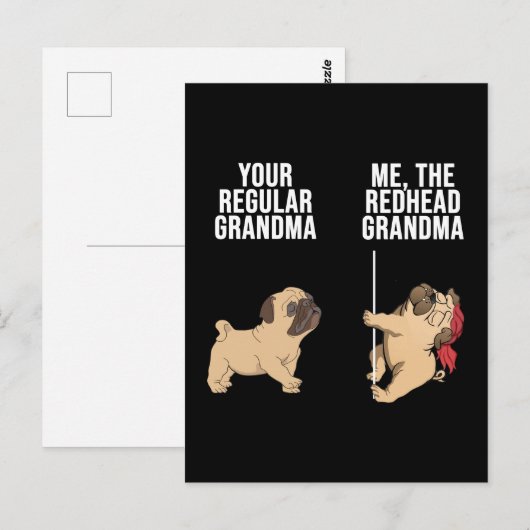 あなたの普通のばあちゃん 私 赤毛のばあちゃん ポストカード (正面/裏面)