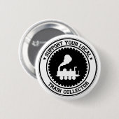 あなたの普通列車のコレクターを支えて下さい 缶バッジ (正面&裏面)