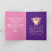 あなたの最も愛しい夢が真実来であったらおもしろい サンキューカード (内部)