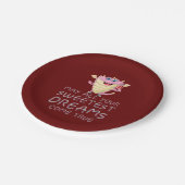 あなたの最も愛しい夢が真実来であったらおもしろい ペーパープレート (アングル)