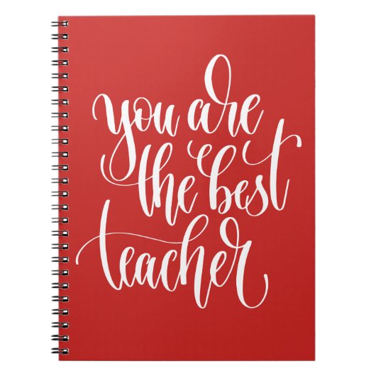 あなたの最も最高のな先生はです ノートブック (正面)
