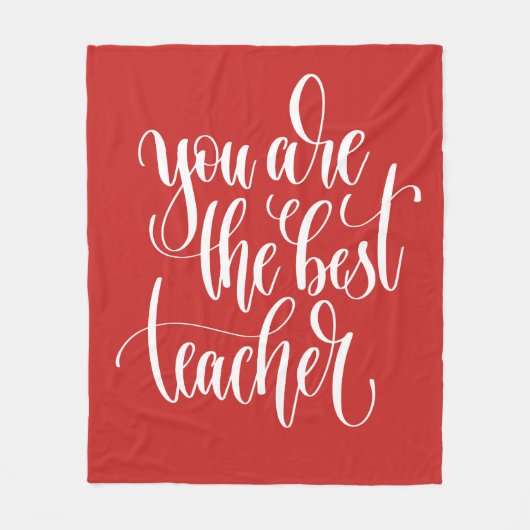 あなたの最も最高のな先生はです フリースブランケット (正面)