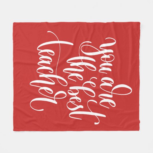 あなたの最も最高のな先生はです フリースブランケット (正面(横))