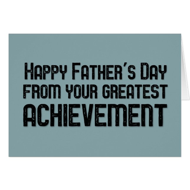 あなたの最も素晴らしい達成からの幸せな父の日 (正面横)