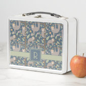 あなたの最初の|かわいい花の怠惰パターンを加えて下さい メタルランチボックス (インサイチュ)