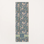 あなたの最初の|かわいい花の怠惰パターンを加えて下さい ヨガマット (正面)