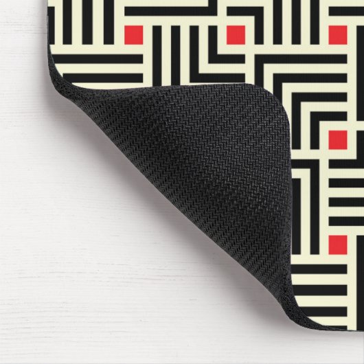 あなたの最初の|幾何学的なラインパターンを加えて下さい マウスパッド (コーナー)