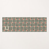 あなたの最初の|幾何学的なラインパターンを加えて下さい ヨガマット (正面(横))