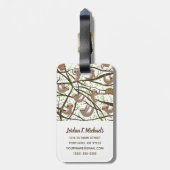 あなたの最初の|微笑の怠惰パターンを加えて下さい ラゲッジタグ (裏面縦)