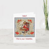 あなたの最愛の人のための美しいヴィンテージのレースのバレンタイン! シーズンカード (正面)