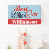 あなたの最高の家族懇親会エバーブルーBBQバナー 横断幕 (インサイチュ)