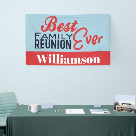 あなたの最高の家族懇親会エバーブルーBBQバナー 横断幕 (トレードショー)