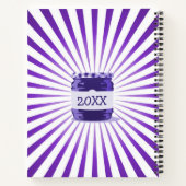 あなたの有名な缶詰レシピ紫色のゼリー瓶の日付 ノートブック (裏面)