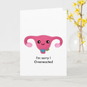 あなたの期間について残念 カード (黄色い花)