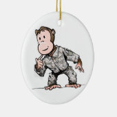 あなたの木のための猿 セラミックオーナメント (右)