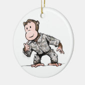 あなたの木のための猿 セラミックオーナメント (左)