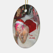 あなたの木のオーナメントの下のInkerbella セラミックオーナメント (左)