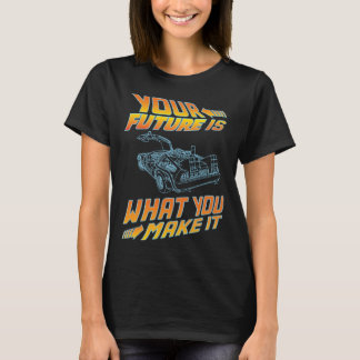 あなたの未来はあなたが作るもの レトロなビンテージカー Tシャツ