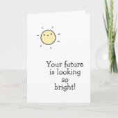 あなたの未来はとても明るい！卒業おめでとうカード カード (正面)