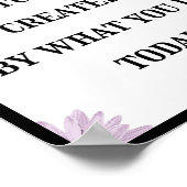 あなたの未来は今日の仕事、引用文によって作られる ポスター (角)