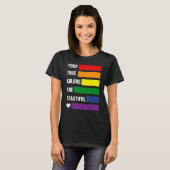 あなたの本当のカラーは美しいプライド月間LGBTQ S Tシャツ (正面フル)