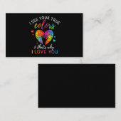 あなたの本当の色、パズルの世界自閉症 名刺 (正面/裏面)