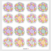 あなたの栄光は高い詩篇の水の色フローラ シール (シート)