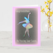 あなたの検査の合格のお祝い カード (黄色い花)