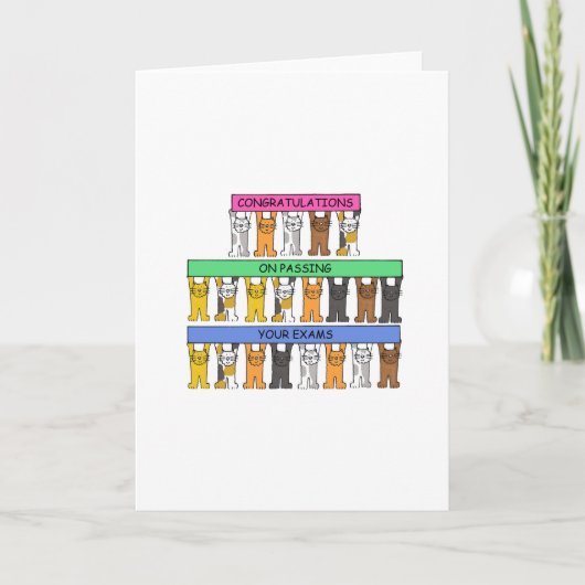 あなたの検査の合格のお祝い カード (正面)