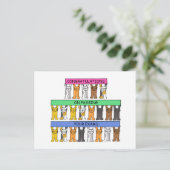 あなたの検査の合格のお祝い ポストカード (スタンド正面)