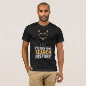 あなたの検索履歴を見た 黒猫 Tシャツ (正面フル)